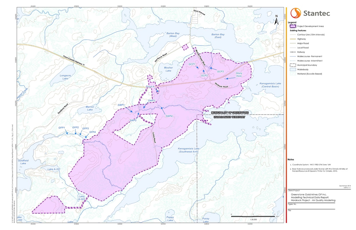Figure 1 - Project development area