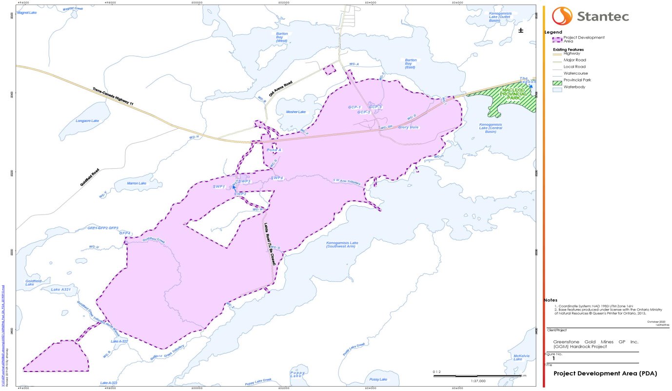 Figure 1 - Revised Project Development Area