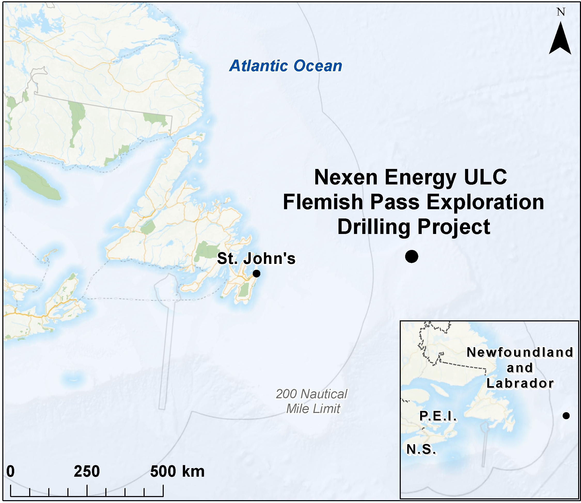 Map depicting the location of the project, as described in the current document.