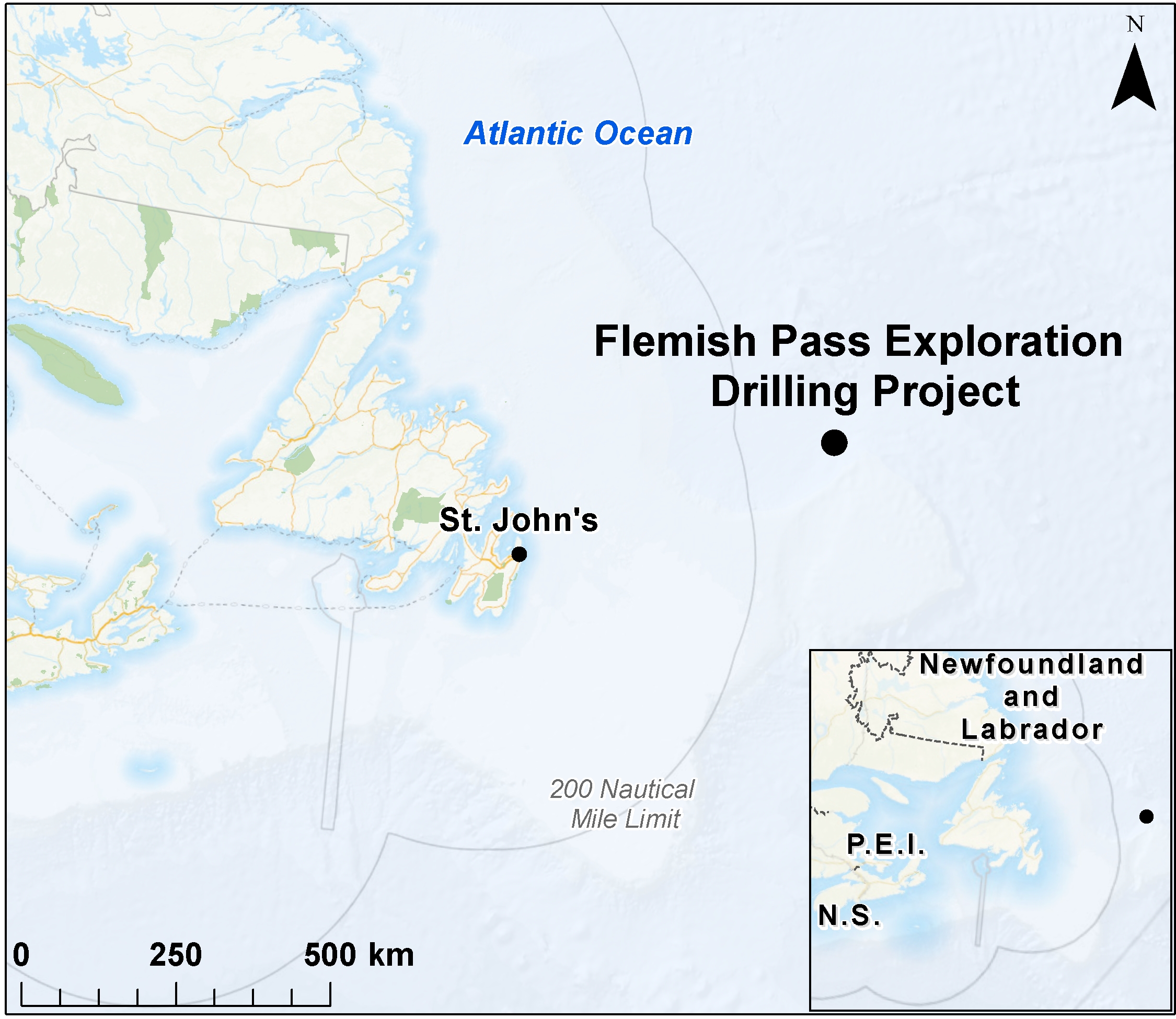 Map depicting the location of the project, as described in the current document.