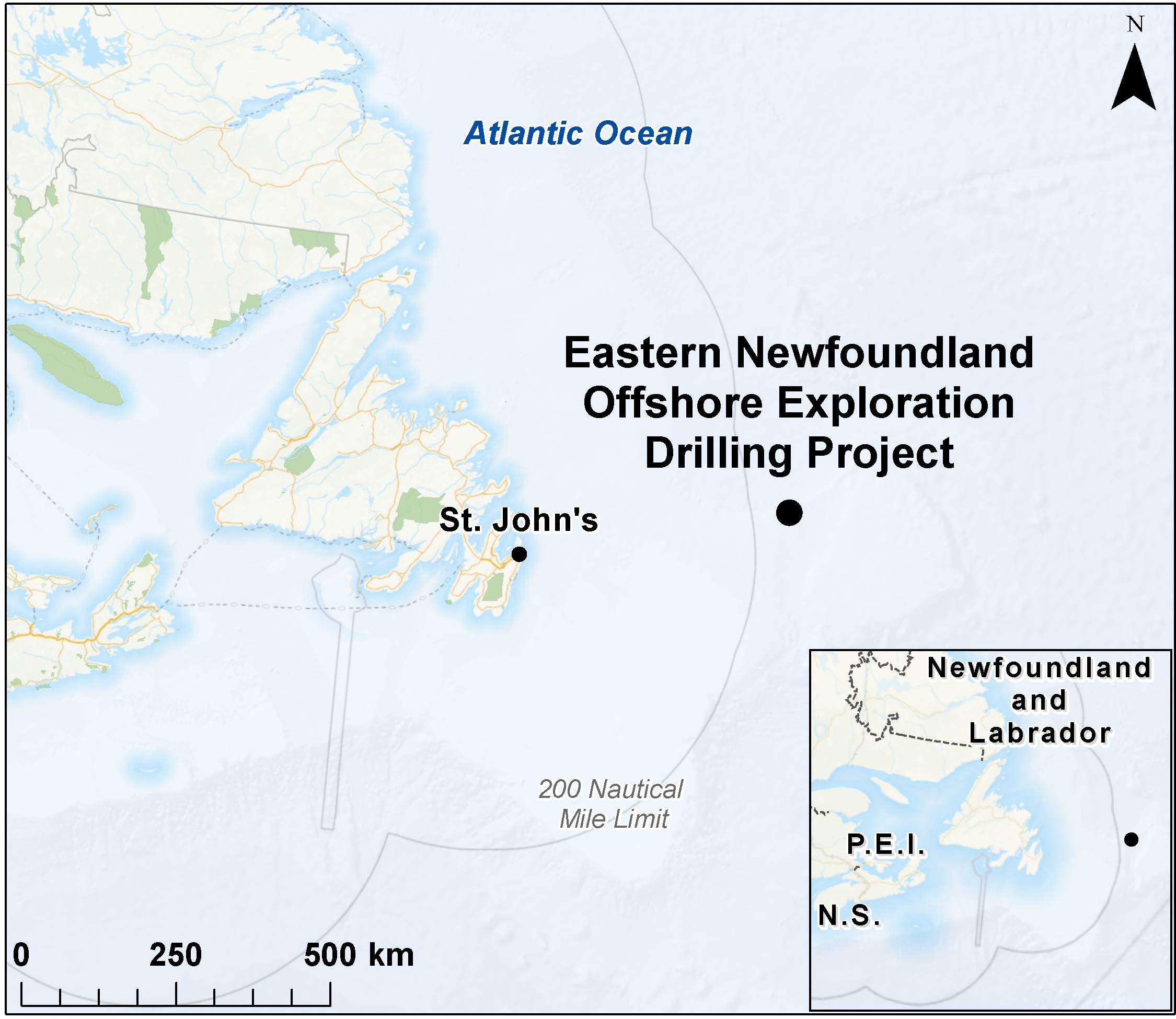 Map depicting the location of the project, as described in the current document.