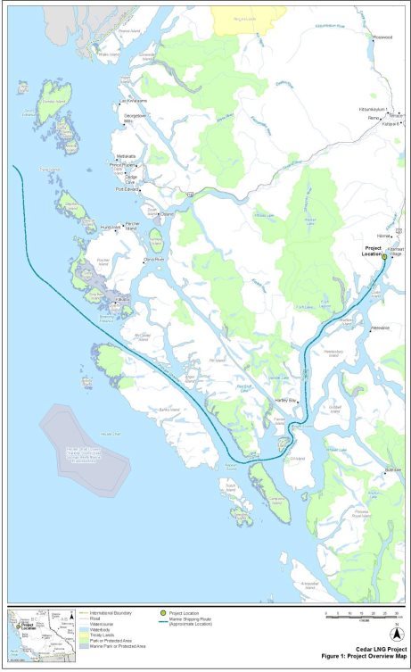 The Designated Project is located within the District of Kitimat, British Columbia, approximately 10 kilometres southwest of the Kitimat town centre.